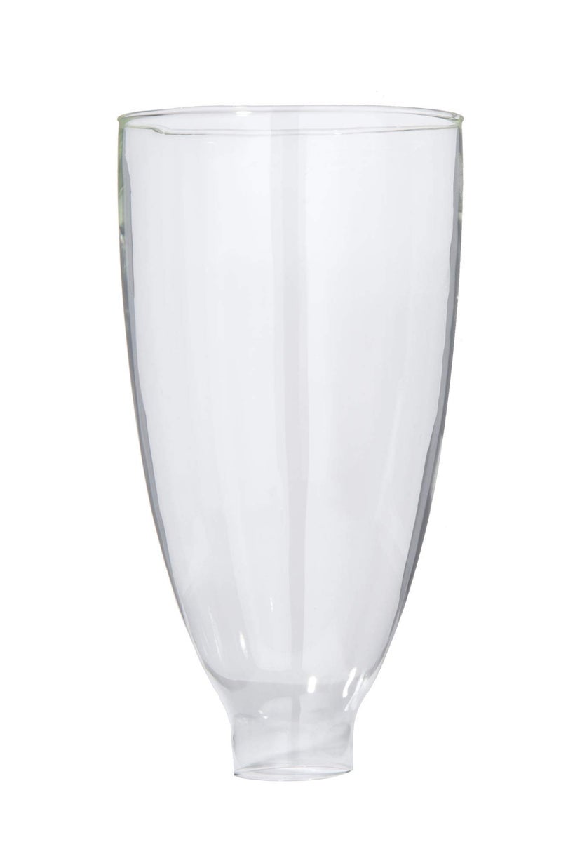 B&P LampÂ® Clear Glass Colonial Style Lamp Shade (8 1/2 Inch Height) for Vintage and Antique Style Globes